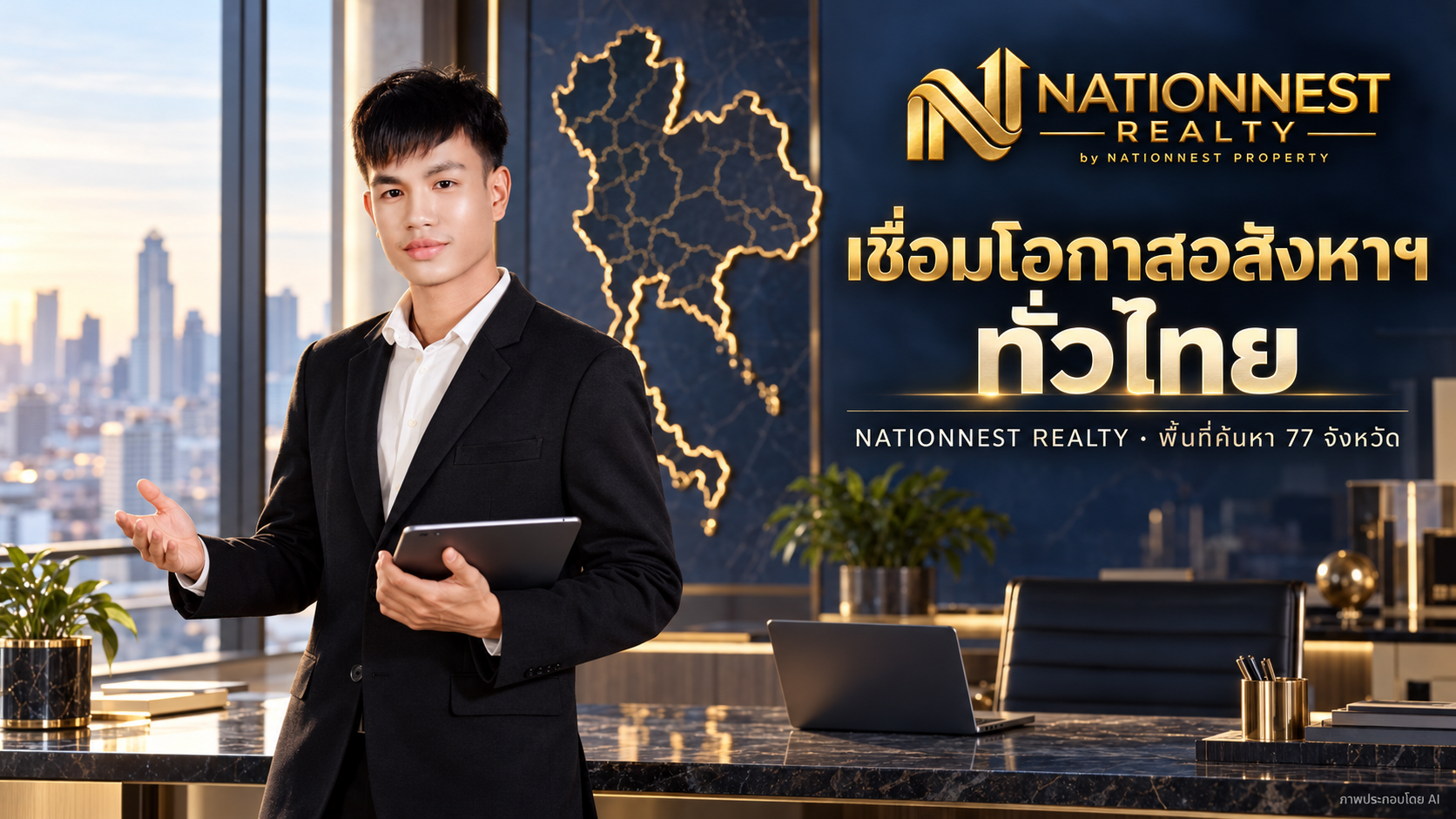 จากกรุงเทพฯ สู่ทั่วไทย: NationNest Realty เชื่อมพื้นที่ค้นหา 77 จังหวัด พร้อมคู่มือฝากเช่าคอนโด 50 เขต
