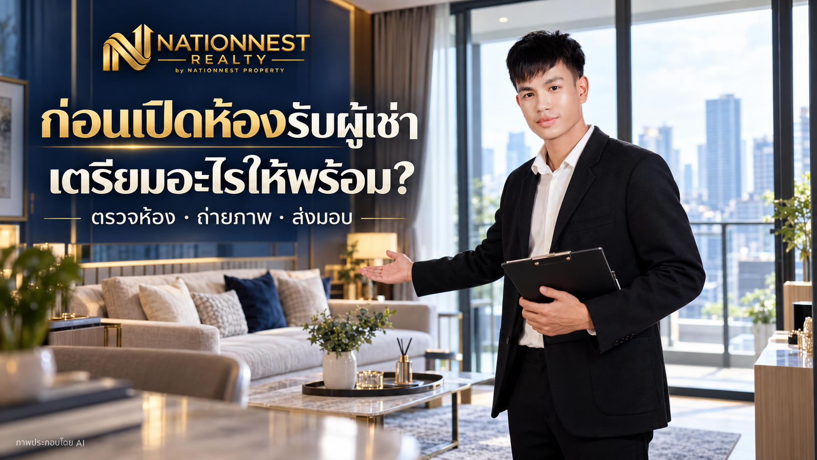 เบื้องหลังเตรียมคอนโดก่อนปล่อยเช่า: จากตรวจห้อง ถ่ายภาพ ตั้งราคา ถึงวันส่งมอบ